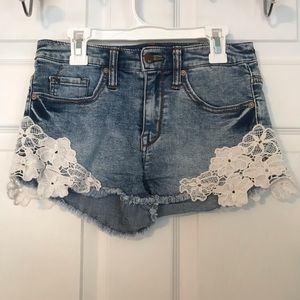 Size 2-26 jean shorts from target.